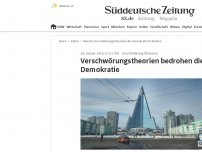 Bild zum Artikel: Verschwörungstheorien bedrohen die Demokratie