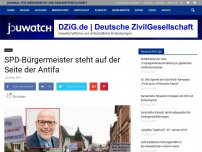 Bild zum Artikel: SPD-Bürgermeister steht auf der Seite der Antifa