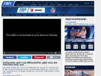 Bild zum Artikel: VIDEO: TV-Prank! ran-Mitarbeiter als Patriots-Star eingeschleust