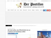 Bild zum Artikel: VW-Chefs hoffen, dass Öffentlichkeit nie von Crashtests mit Pandababys erfährt