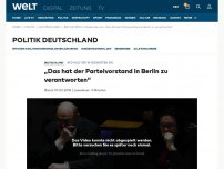 Bild zum Artikel: „Das hat der Parteivorstand in Berlin zu verantworten“