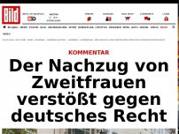 Bild zum Artikel: Kommentar - Der Nachzug von Zweitfrauen verstößt gegen deutsches Recht