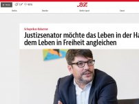 Bild zum Artikel: Justizsenator möchte das Leben in der Haft dem Leben in Freiheit angleichen