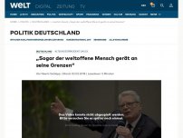 Bild zum Artikel: „Sogar der weltoffene Mensch gerät an seine Grenzen“