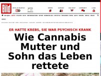 Bild zum Artikel: Krebs und psychisch krank - Wie Cannabis Mutter und Sohn das Leben rettete