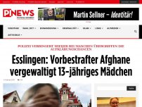 Bild zum Artikel: Polizei verringert wieder bei manchen Übergriffen die Aufklärungschancen Esslingen: Vorbestrafter Afghane vergewaltigt 13-jähriges Mädchen