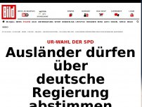 Bild zum Artikel: Ur-Wahl der SPD - Ausländer dürfen über GroKo abstimmen