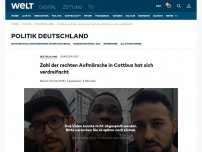 Bild zum Artikel: Zahl der rechten Aufmärsche in Cottbus hat sich verdreifacht