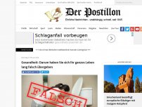 Bild zum Artikel: Gesundheit: Darum haben Sie sich Ihr ganzes Leben lang falsch übergeben