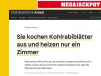 Bild zum Artikel: Altersarmut: Sie kochen Kohlrabiblätter aus und heizen nur ein Zimmer