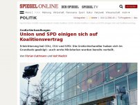 Bild zum Artikel: GroKo-Verhandlungen: Union und SPD einigen sich auf Koalitionsvertrag