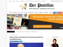 Bild zum Artikel: Martin Schulz wird Minister für Verarsche, Wortbruch und Wählerbetrug