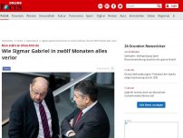 Bild zum Artikel: Nun steht er ohne Amt da - Wie Sigmar Gabriel in zwölf Monaten alles verlor