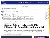 Bild zum Artikel: Sigmar Gabriel rechnet mit SPD-Führung ab: Respektlos und unehrlich