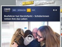 Bild zum Artikel: Busfahrer hat Herzinfarkt – Schülerinnen retten ihm das Leben