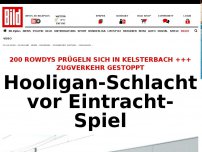 Bild zum Artikel: Zugverkehr gestoppt - Hooligan-Schlacht vor Eintracht-Spiel