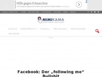 Bild zum Artikel: Facebook: Der „following me“ Bullshit