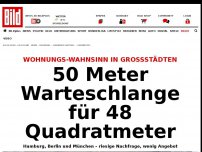 Bild zum Artikel: Miete-Wahnsinn - 50 Meter Schlangestehen für 48 Quadratmeter