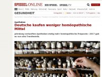 Bild zum Artikel: Apotheken: Deutsche kaufen weniger homöopathische Mittel