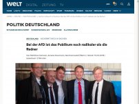 Bild zum Artikel: Bei der AfD ist das Publikum noch radikaler als die Redner