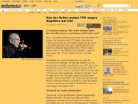 Bild zum Artikel: Präsident - Van der Bellen mahnt FPÖ wegen Angriffen auf ORF