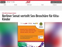 Bild zum Artikel: Berliner Senat verteilt Sex-Broschüre für Kita-Kinder