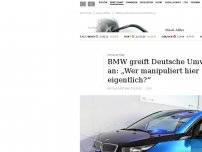 Bild zum Artikel: BMW greift Deutsche Umwelthilfe an: „Wer manipuliert hier eigentlich?“