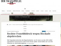 Bild zum Artikel: Rechter Frauenmarsch wegen Blockade abgebrochen