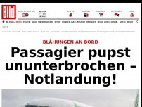 Bild zum Artikel: Er ließ seinen Blähungen freien Lauf - Passagier pupst ununter- brochen – Notlandung!