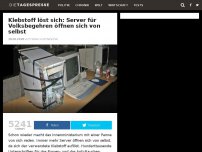 Bild zum Artikel: Klebstoff löst sich: Server für Volksbegehren öffnen sich von selbst