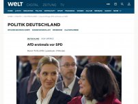 Bild zum Artikel: AfD erstmals vor SPD