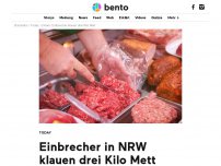Bild zum Artikel: Einbrecher in NRW klauen drei Kilo Mett