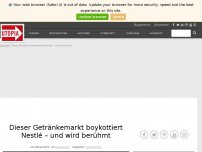 Bild zum Artikel: Dieser Getränkemarkt boykottiert Nestlé – und wird berühmt