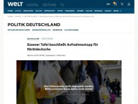 Bild zum Artikel: Essener Tafel beschließt Aufnahmestopp für Nicht-Deutsche