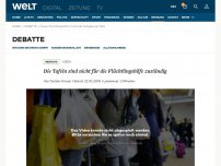 Bild zum Artikel: Die Tafeln sind nicht für die Flüchtlingshilfe zuständig