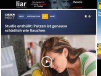 Bild zum Artikel: Studie enthüllt: Putzen ist genauso schädlich wie Rauchen