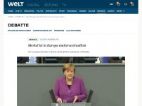 Bild zum Artikel: Merkel ist in Europa mutterseelenallein
