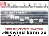 Bild zum Artikel: Wetter-Experte warnt - »Eiswind kann zu Erfrierungen führen! 