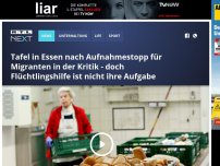 Bild zum Artikel: Tafel in Essen nach Aufnahmestopp für Migranten in der Kritik - doch Flüchtlingshilfe ist nicht ihre Aufgabe