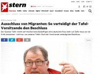 Bild zum Artikel: Kritik an Essener Tafel: Ausschluss von Migranten: So verteidigt der Tafel-Vorsitzende den Beschluss