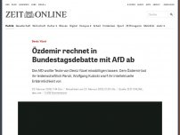 Bild zum Artikel: Deniz Yücel: Özdemir rechnet in Bundestagsdebatte mit AfD ab