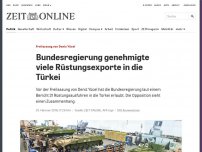 Bild zum Artikel: Freilassung von Deniz Yücel: Bundesregierung genehmigte viele Rüstungsexporte in die Türkei