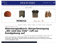 Bild zum Artikel: Mönchengladbach: Bürgerbewegung „Wir sind das Volk“ ruft zur Kundgebung auf