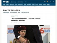 Bild zum Artikel: Erdogan fragt weinendes Kind, ob es Märtyrer werden will