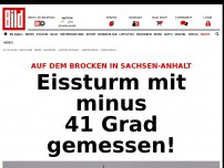 Bild zum Artikel: Auf dem Brocken - Eissturm mit minus 41 Grad gemessen!