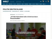 Bild zum Artikel: „Ich habe keinen Bock mehr. Ich bin kurz davor hinzuschmeißen“