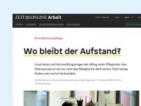 Bild zum Artikel: Krankenhauspflege: Wo bleibt der Aufstand?