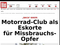 Bild zum Artikel: Überraschende Geschichte der „BACA“-Biker - Motorrad-Club als Eskorte für Missbrauchs-Opfer