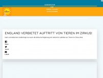 Bild zum Artikel: England verbietet Auftritt von Tieren im Zirkus!