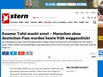 Bild zum Artikel: Neue Lebensmittelkarten: Essener Tafel macht ernst – Menschen ohne deutschen Pass wurden heute früh weggeschickt